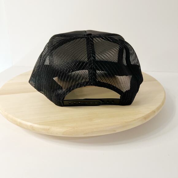 STOP Sign Patch Retro Style Captain Trucker Hat - Picture 5 of 7